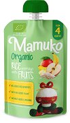 Био млечна оризова каша с манго, банани и ябълки Mamuko - 