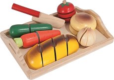 Дървени фигурки с дъска за рязане Eichhorn - играчка