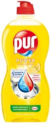 Препарат за миене на съдове с аромат на лимон - Pur Power - 