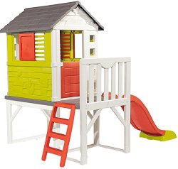 Детски център Smoby - Къща с пързалка - 