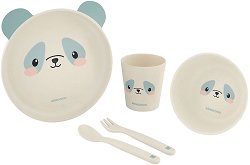 Детски бамбуков комплект за хранене Kikka Boo Panda - гърне