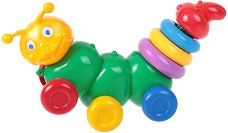 Детска играчка за дърпане Nina - Гъсеничка - играчка