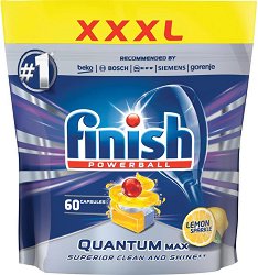 Таблетки за съдомиялна с аромат на лимон - Finish Quantum Max - 