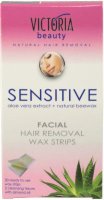 Victoria Beauty Sensitive Facial Hair Removal Wax Strips - очна линия