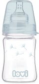 Бебешко стъклено шише за хранене - Botanic 150 ml - 
