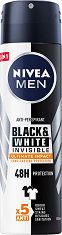 Nivea Men Black & White Invisible Ultimate Impact Anti-Perspirant - балсам