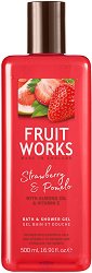Fruit Works Strawberry & Pomelo Bath & Shower Gel - крем