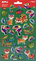 Релефни стикери Apli - Животни от джунглата