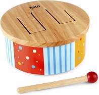 Дървено барабанче - Дъга - играчка
