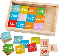 Дървена таблицата за умножение Bigjigs Toys - играчка