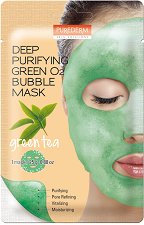 Purederm Deep Purifying Green O2 Bubble Mask - сапун