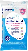 Антибактериални мокри кърпички Agiva Hygiene+ - червило
