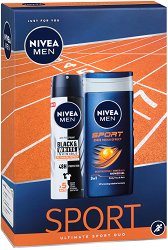 Подаръчен комплект за мъже - Nivea Men Sport - пяна
