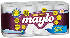 Трипластова тоалетна хартия Maylo