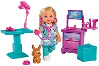 Кукла Еви Лав с ветеринарна клиника - Simba - количка