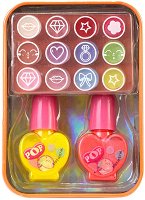 Детски комплект с гримове - POP Girls Color Tin - 