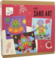 Оцветявай с цветен пясък Andreu Toys - Космос - 