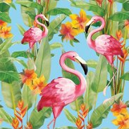 Салфетки за декупаж Ambiente - Фламинго