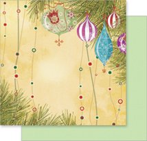 Хартия за скрапбукинг Folia Bringmann - Коледна украса