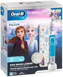 Oral-B Vitality Kids D100 Disney Frozen + Travel Case - четка