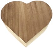 Дървена кутия New Art - Сърце