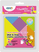 Цветни самозалепващи листчета Stick'n Tangram