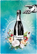 Поздравителна картичка - Champagne - парфюм