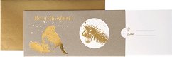 Поздравителна картичка-плик - Merry Christmas - 