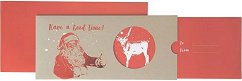 Поздравителна картичка-плик - Have a good time Santa - 