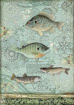 Декупажна хартия Stamperia - Риби