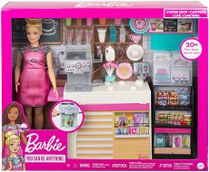 Кукла Барби с кафене - Mattel - играчка