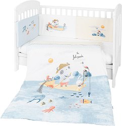 Бебешки спален комплект 3 части с обиколник Kikka Boo EU Style - продукт