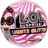 Топка с брокатена кукла изненада - L.O.L. Lights Glitter - 