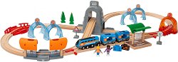 Дървена влакова композиция Brio  - играчка