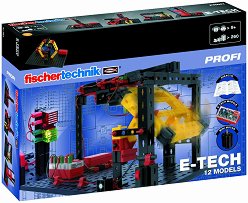 Електронна технология Fischertechnik - E-Tech 12 в 1 - играчка