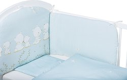 Бебешки спален комплект от 6 части - Bears - 