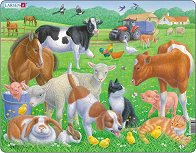 Животни от фермата - пъзел