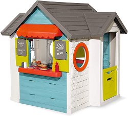 Сглобяема къща с кухня с аксесоари за игра Smoby - Chef House - 