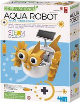 Направи си сам 4M - Воден робот с хибриден соларен панел - детска бутилка