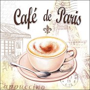 Салфетки за декупаж Ambiente - Кафе в Париж