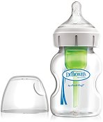 Бебешко стъклено шише за хранене с широко гърло - Options+ 150 ml - 
