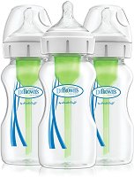 Бебешки шишета за хранене с широко гърло - Options+ 270 ml - шише