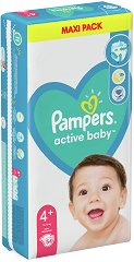 Пелени Pampers Active Baby 4+ - биберон