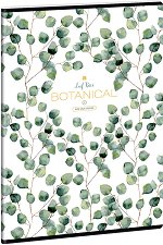 Ученическа тетрадка - Botanic Leaf  Формат А4 с широки редове - 