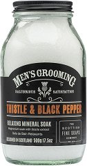 Scottish Fine Soaps Men's Grooming Thistle & Black Pepper Mineral Soak - сапун
