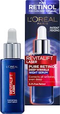 L'Oreal Revitalift Laser Pure Retinol Night Serum - гланц