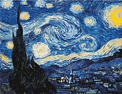 Рисуване по номера Rosa - Звездна Нощ Ван Гог
