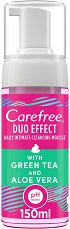 Carefree Duo Effect Daily Intimate Cleansing Mousse - мокри кърпички