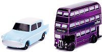 Метални колички Jada Toys 1959 Ford Anglia and The Knight Bus - фигури