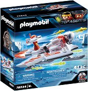 Детски конструктор - Playmobil Шпионски екип и флаер - 